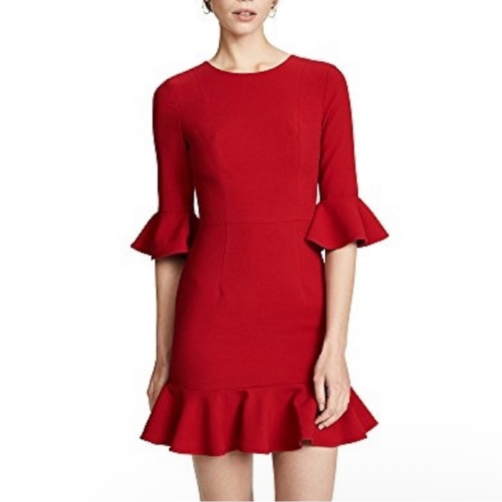 Black Halo Red Mini Dress